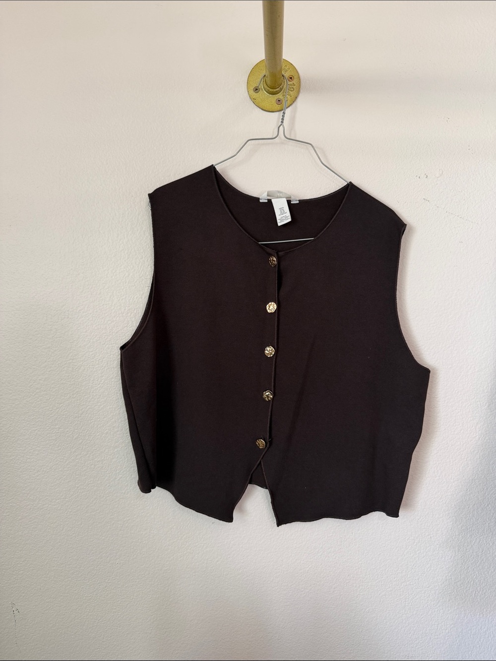 H & M  brown vest